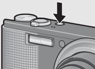 RICOH CX2 - Press the POWER button. - 1