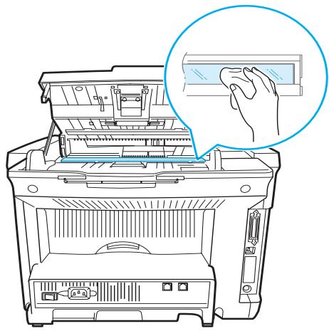 RICOH FAX2210L - Cleaning the Scanning Glass - 2