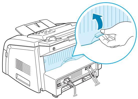 RICOH FAX2210L - Printing to the Rear Output Slot (Face up) - 2