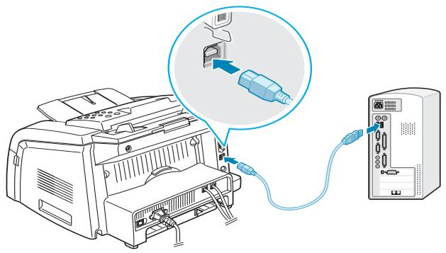RICOH FAX2210L - Connecting to your computer - 1