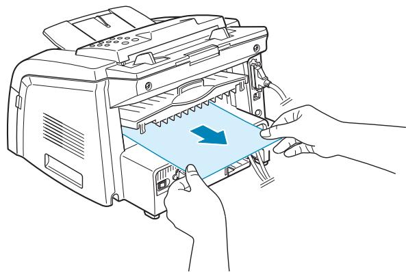 RICOH FAX2210L - Printing to the Rear Output Slot (Face up) - 1