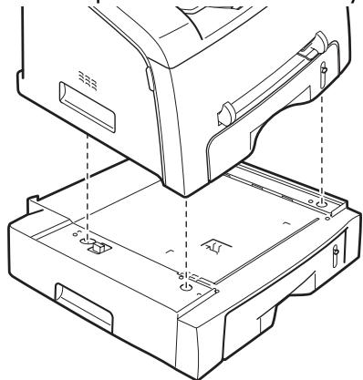 RICOH FAX2210L - Installing an Optional Tray - 3