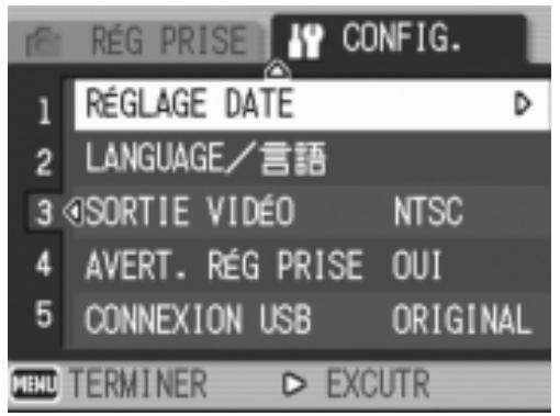 RICOH GR DIGITAL - Affichez le menu setup. - 1