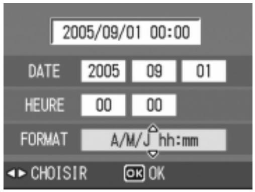 RICOH GR DIGITAL - Vérifiez l'indication au bas de l'écran et appuyez sur la touche menu/ok. - 1