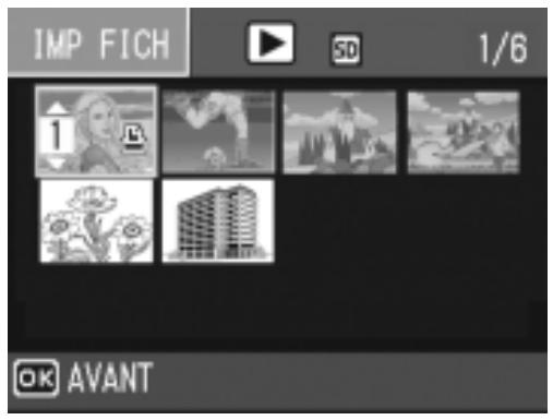 RICOH GR DIGITAL - Appuyez sur les touches ▲▼ pour sélectionner le nombre d'exemplaires de l'image à imprimer. - 1
