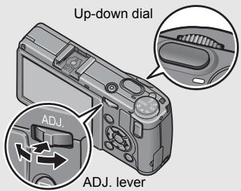 RICOH GR DIGITAL II - How to Use the Up-down Dial and ADJ. Lever - 1