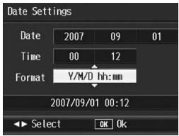 RICOH GR DIGITAL II - Setting the Date and Time (Date Settings) - 3