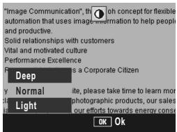 RICOH GR DIGITAL II - Changing the Text Density (Scene Mode) - 2