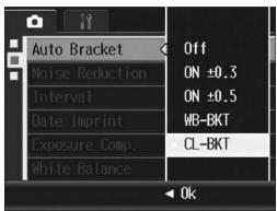 RICOH GR DIGITAL II - Shooting Consecutively with Different Color (CL-BKT: Color Bracket) - 1