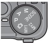 RICOH GR DIGITAL II - Turn the mode dial to P. - 1