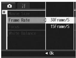 RICOH GR DIGITAL II - Setting the Frame Rate (Frame Rate) - 1