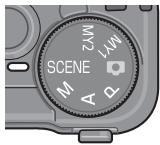 RICOH GR DIGITAL II - Turn the mode dial to SCENE. - 1