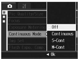 RICOH GR DIGITAL II - Press the MENU/OK button, or press the button and then the MENU/OK button. - 1