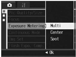 RICOH GR DIGITAL II - Exposure Metering Modes - 1