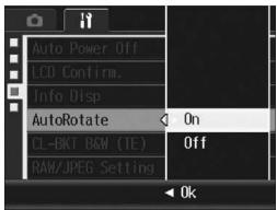 RICOH GR DIGITAL II - Automatically Rotating the Playback Image (AutoRotate) - 1