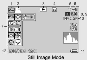 RICOH GR DIGITAL II - Example of Picture Display During Playback - 1