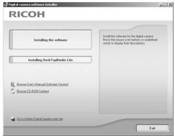 RICOH GR DIGITAL II - Using the Caplio Software CD-ROM - 1