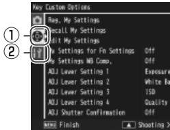 RICOH GR DIGITAL III - Select a setup menu tab. - 1