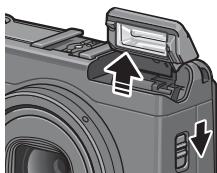 RICOH GR DIGITAL III - Raise the flash. - 1
