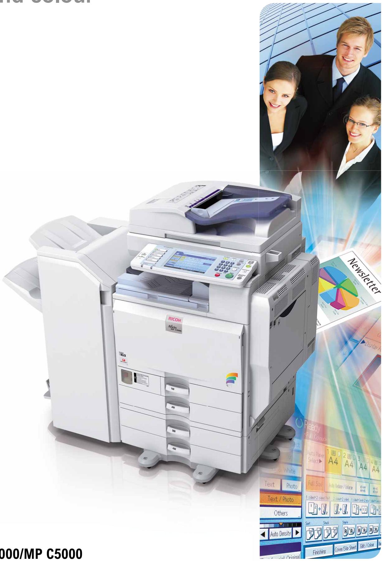RICOH MP C5000 - Outstanding multifunctional performers in B/W and colour - 1