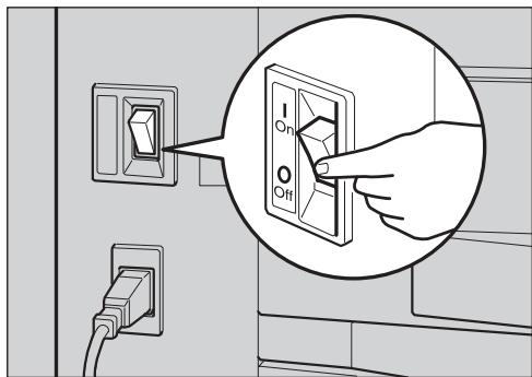 RICOH PRIPORT DX 2430 - Turn off the main switch. - 1