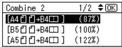 RICOH PRIPORT DX 3443 - Press the [Combine/Repeat] key. - 3