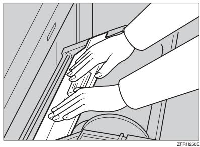 RICOH PRIPORT DX 3443 - Close the master feeding cover firmly. - 1