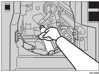 RICOH PRIPORT DX 3443 - Clean the pressure roller with a clean cloth. - 1