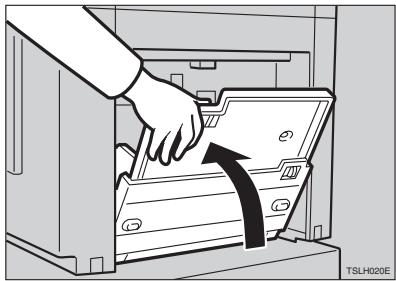 RICOH PRIPORT DX 3443 - Folding the Paper Feed Tray and Delivery Tray - 3