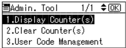 RICOH PRIPORT DX 3443 - Press the [User Tools] key. - 3