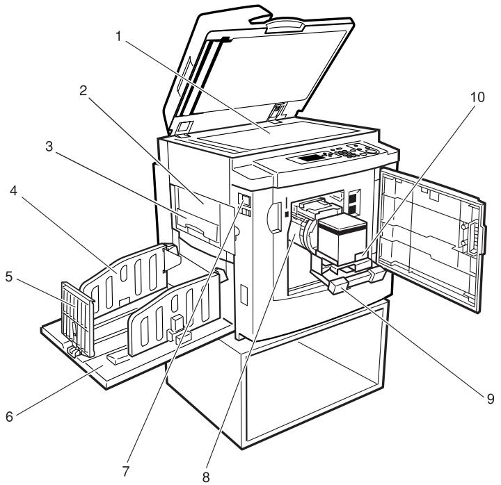 RICOH PRIPORT DX 3443 - Paper feed tray down key - 1