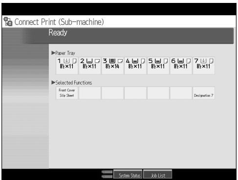 RICOH PRO 906EX - The Connect Copy initial display is shown on the sub-machine. - 1