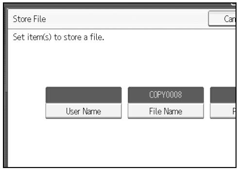 RICOH PRO 906EX - Enter a user name, file name, or password if necessary. - 1