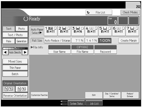 RICOH PRO 906EX - Specify the original scanning conditions. - 1