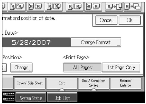 RICOH PRO 906EX - Press [All Pages] or [1st Page Only] to select the print page. - 1