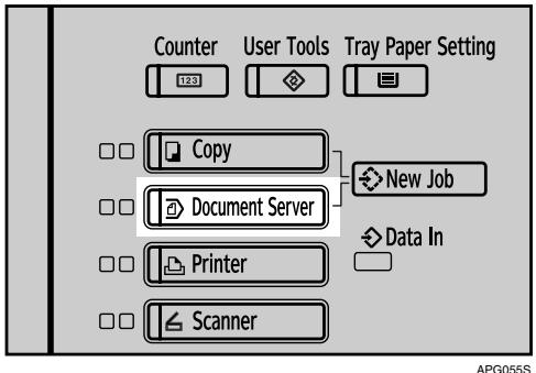 RICOH PRO 906EX - Press the [Document Server] key. - 1