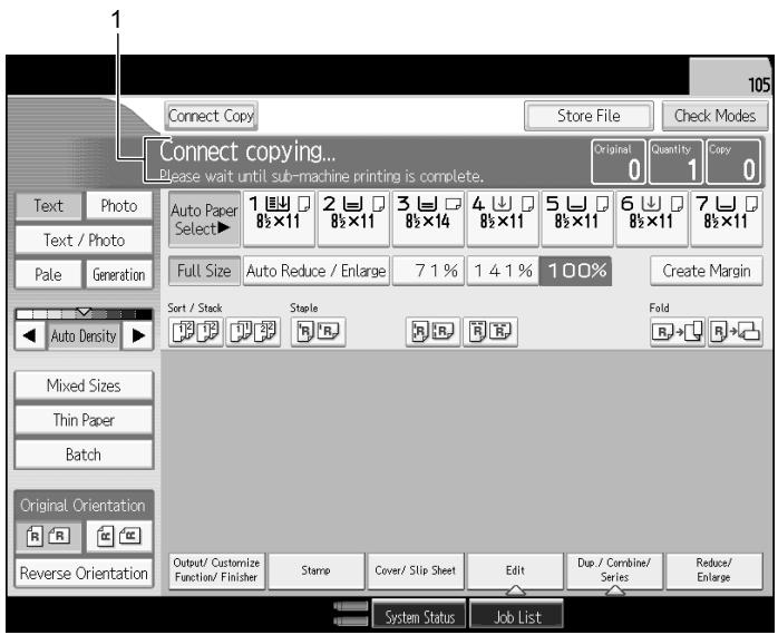 RICOH PRO 906EX - Display during Connect Copy - 1