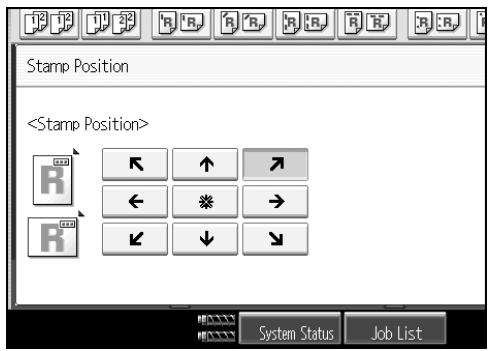 RICOH PRO 906EX - Select the desired position, and then press [OK]. - 1