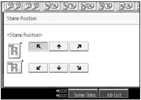 RICOH PRO 906EX - Select the desired position, and then press [OK]. - 1