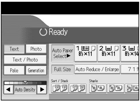 RICOH PRO 906EX - Make sure that Auto Paper Select is selected. - 1