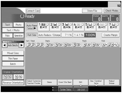 RICOH PRO 906EX - Press [Connect Copy] on the main machine. - 1