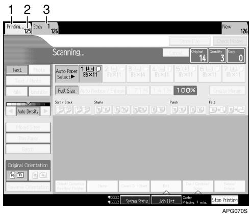 RICOH PRO 906EX - Job Preset display - 1