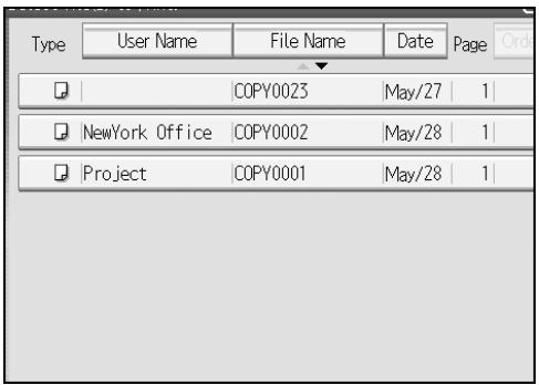 RICOH PRO 906EX - Select the document to be printed. - 1