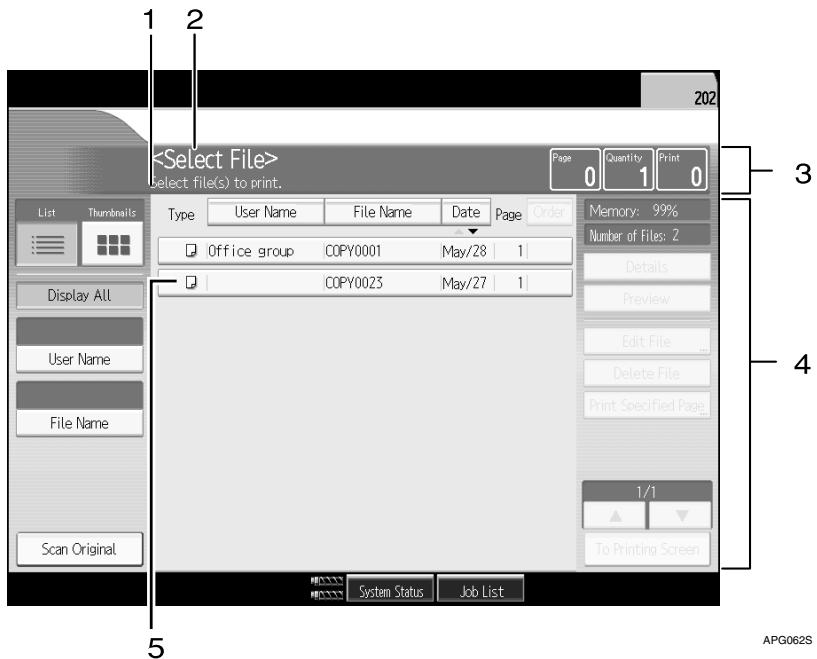 RICOH PRO 906EX - Document Server initial display - 1