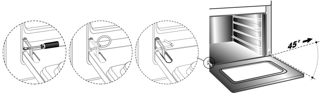 SMEG DO10PSS-5 - Removing door (small oven) - 1