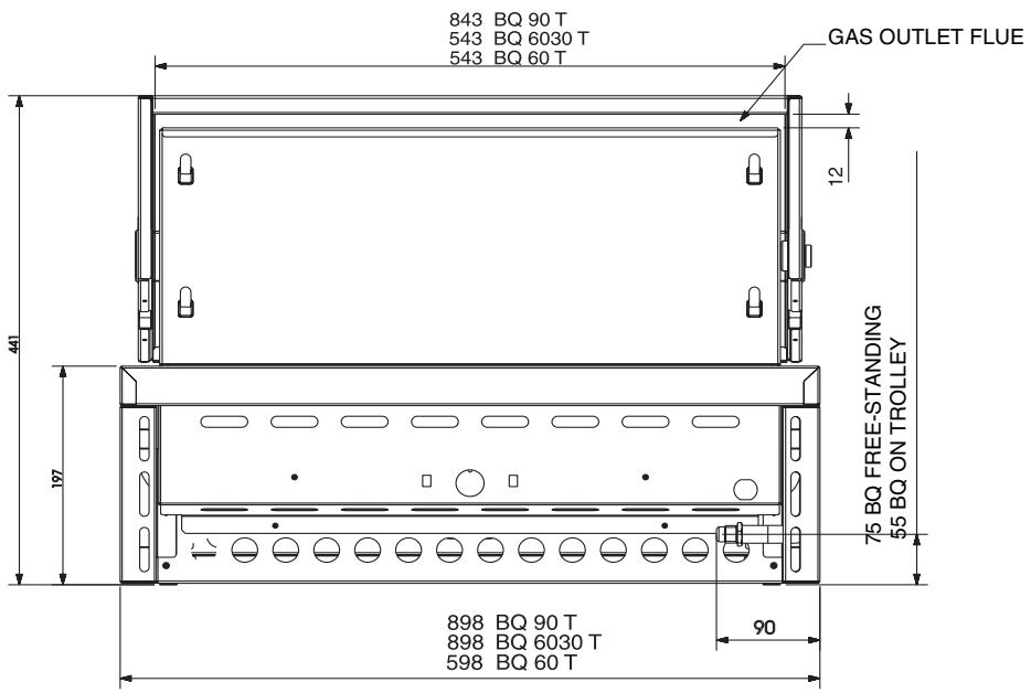 SMEG BQ6030TUK - Grid and plate positions - 5