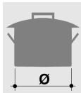 SMEG BQ90T - Pan diameters - 1