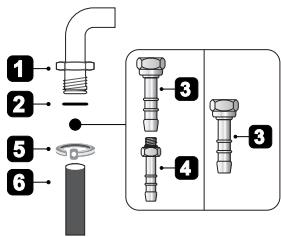 SMEG CS19P-9 - Connection with a rubber hose - 6