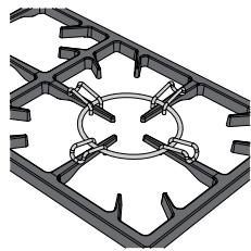 SMEG CS19P-9 - Using the WOK reduction pan stand - 1