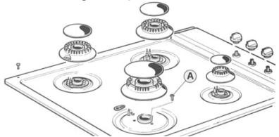 SMEG SAR64XS - Removing the hob (models with built-in control panel) - 1